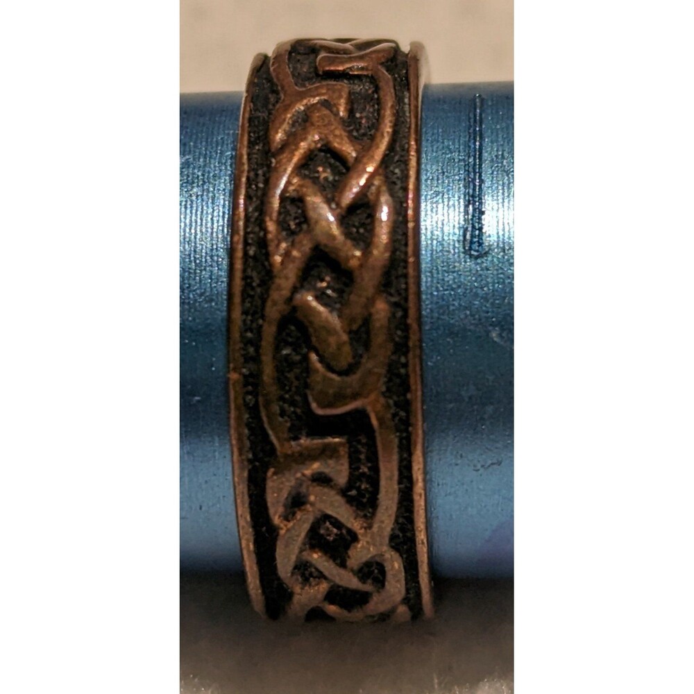 Celtic Knot Copper Band Size 7 - Picture 9 of 9